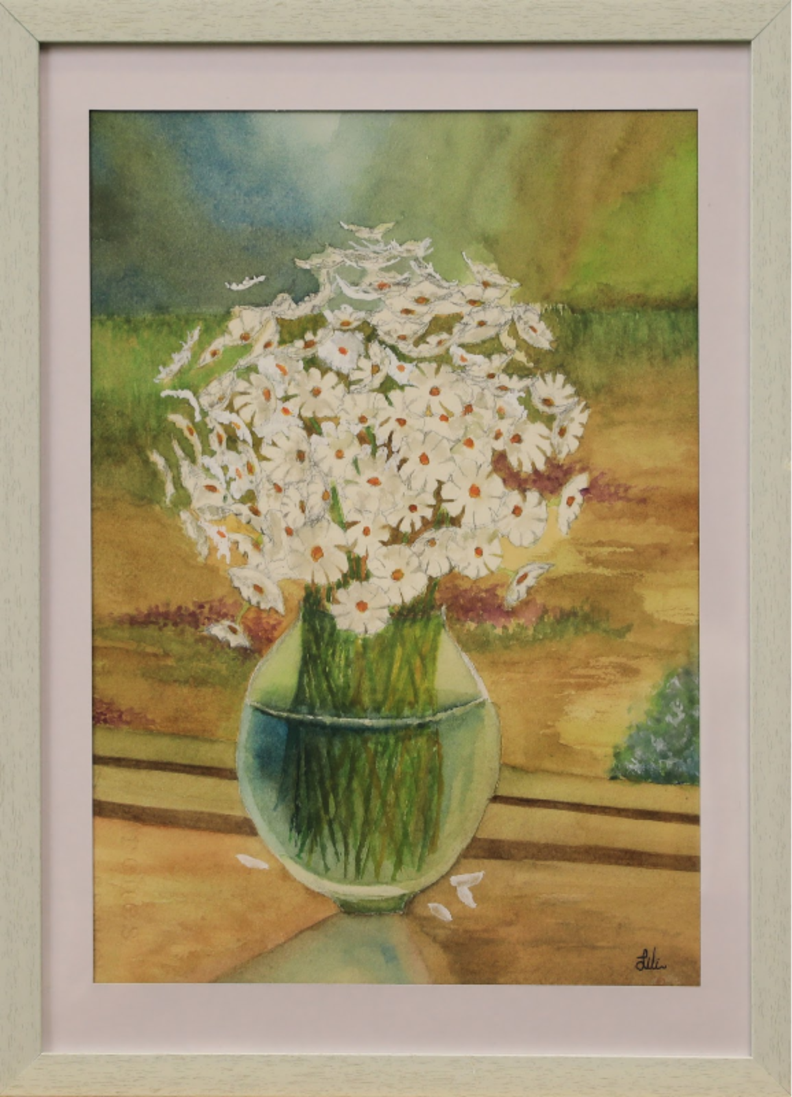 A Vase Of Daisy Flowers