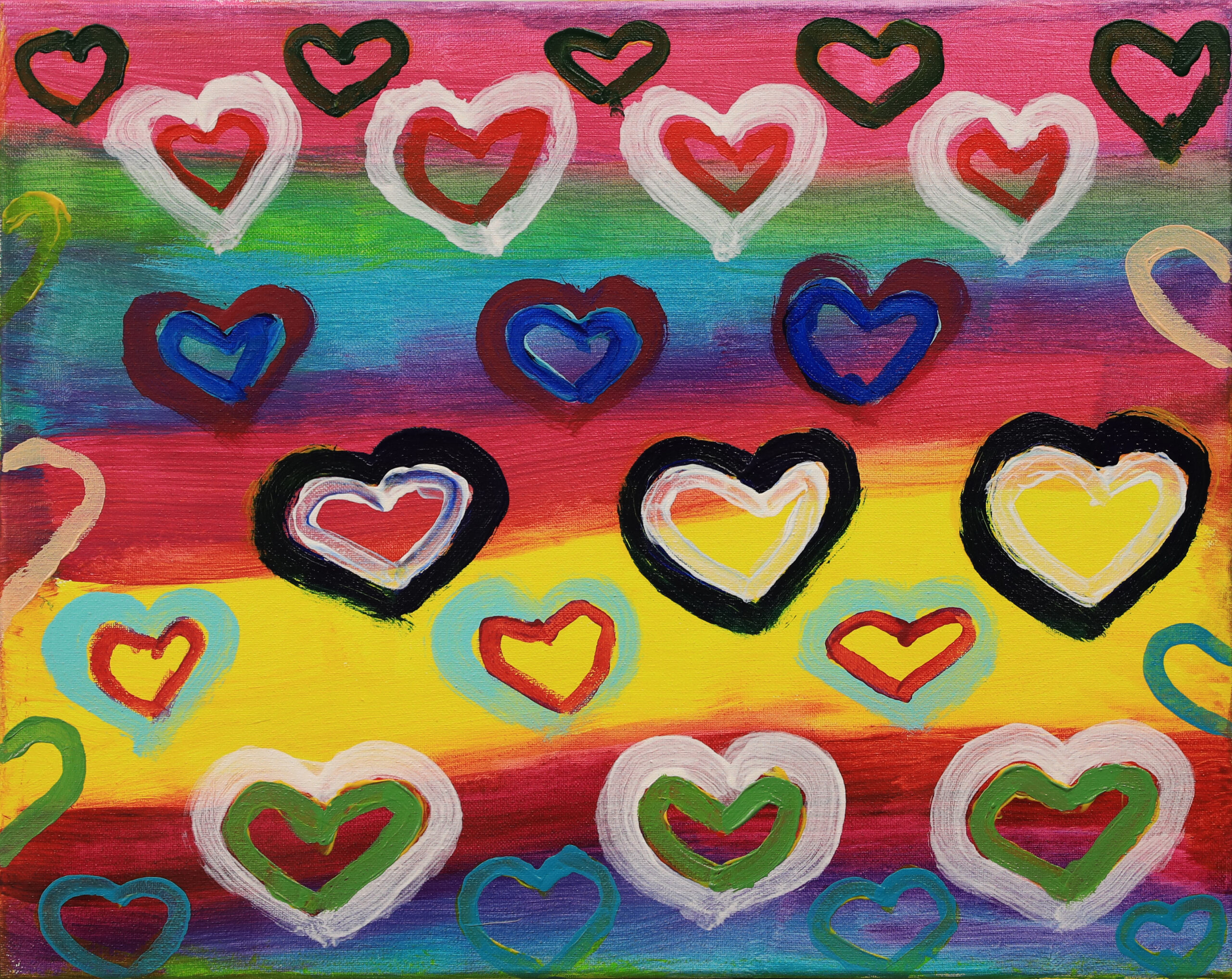 Colourful Hearts