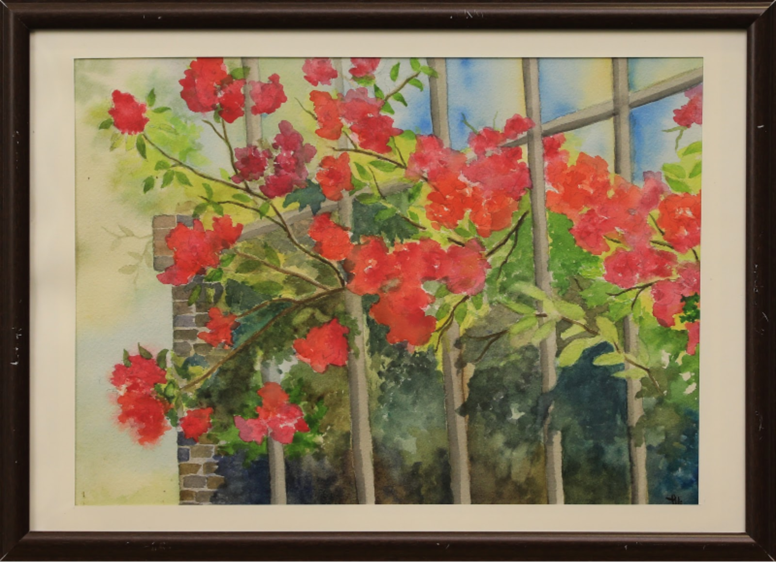 Flowers Behind The Fencing