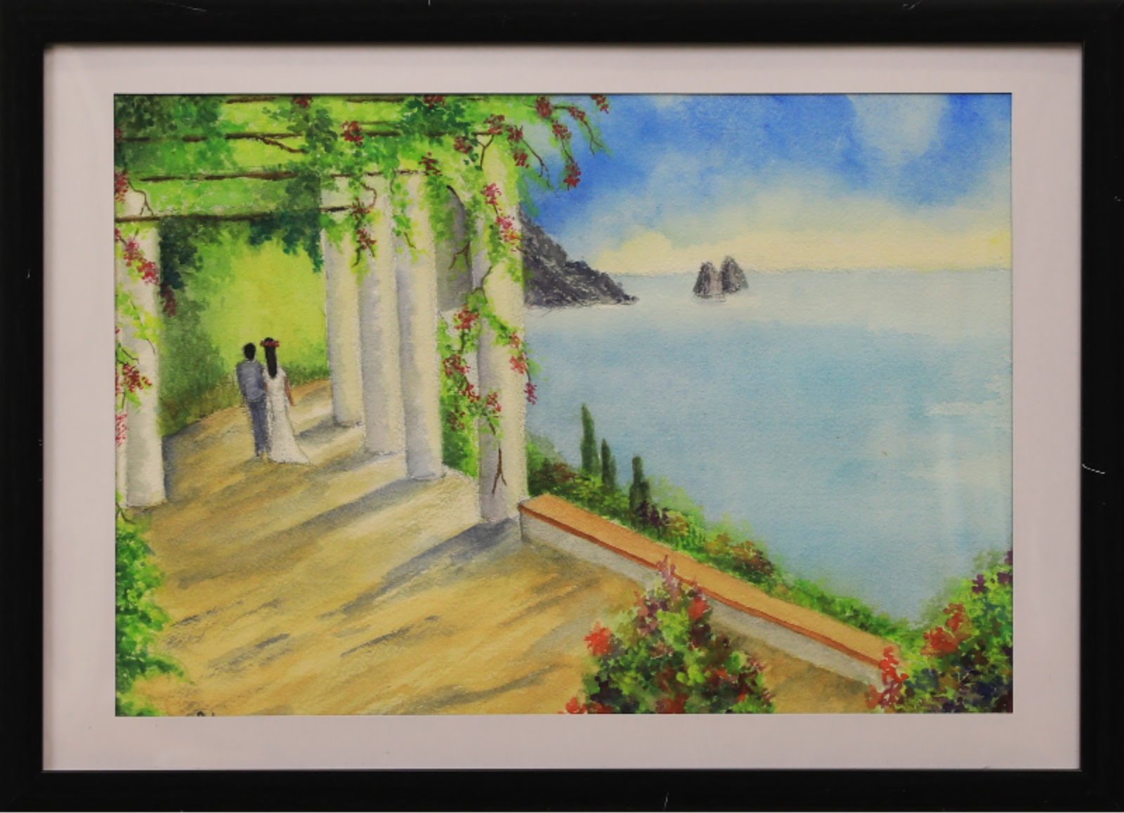 Wedding Couple At The Seaview Garden