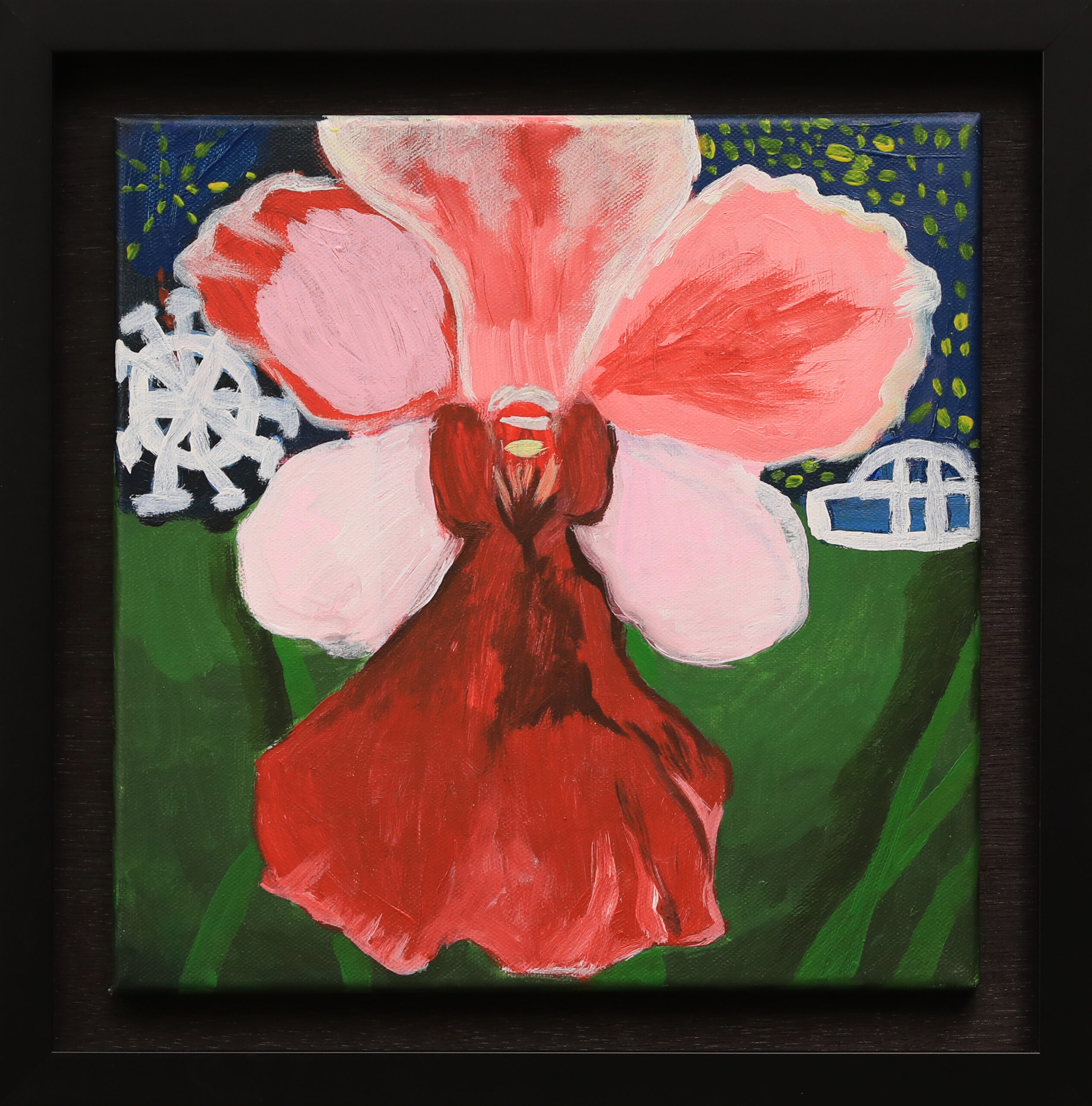 Orchid with Singapore Icons